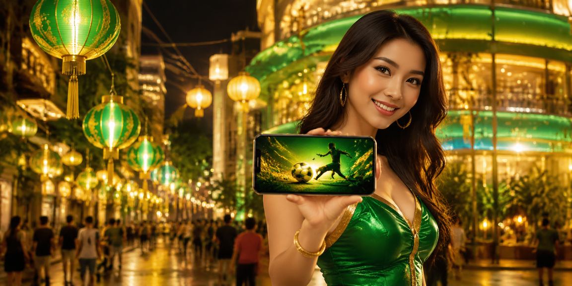 Người dùng Hà Nội truy cập casino trực tuyến trên điện thoại trong không gian đèn lồng