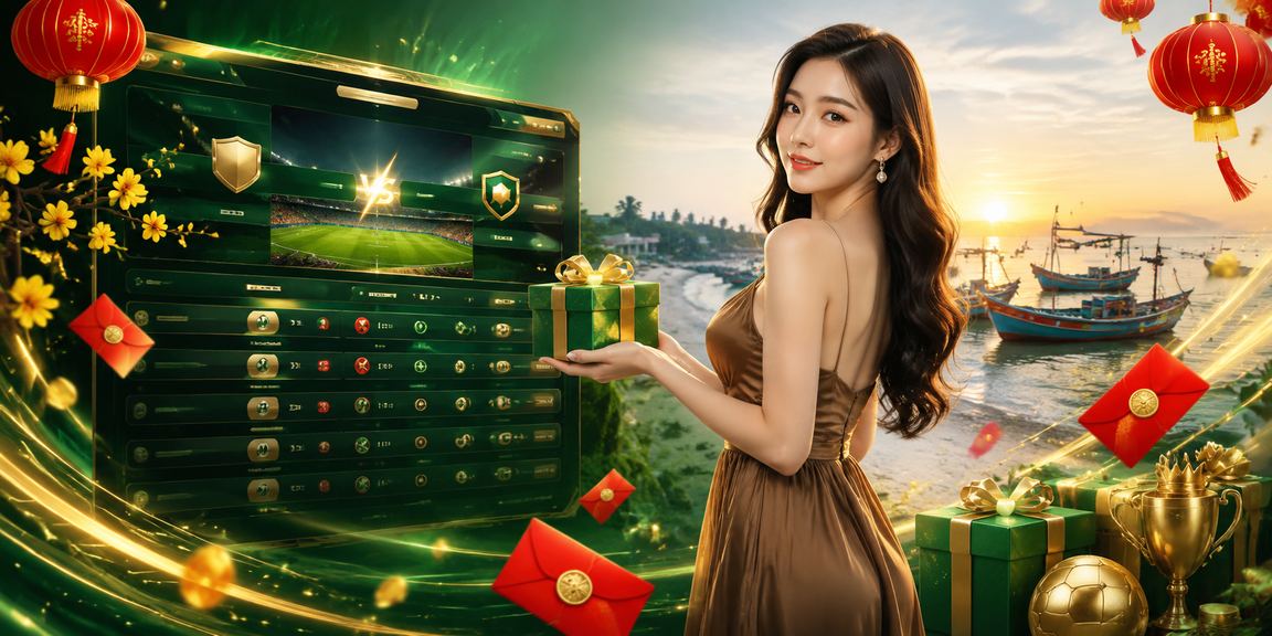 Phong bì đỏ may mắn và cà phê Việt Nam trong không khí lễ hội tại Mũi Né